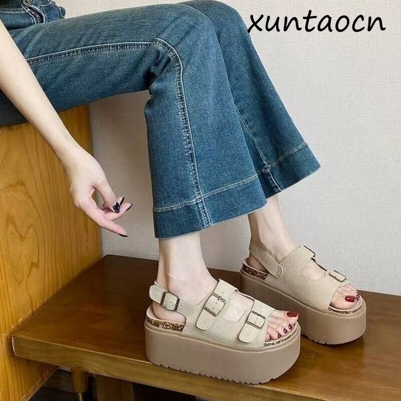 Summer Clothing Korea - Women's Thick Bottom Platform Sandals Summer