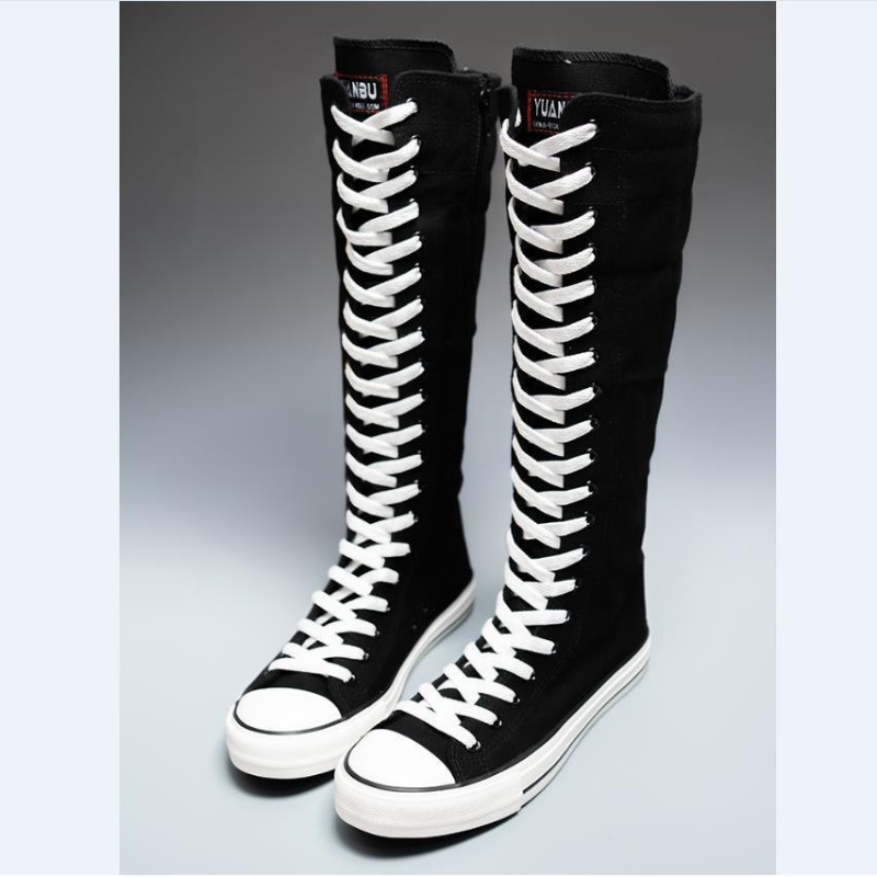 Summer Clothing Korea - 2025 New High Top Canvas Shoes