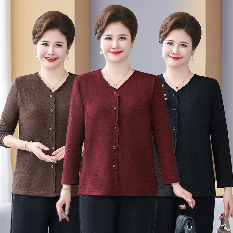 Summer Clothing Fabric - Plus Size Spring Autumn New Mid-Age