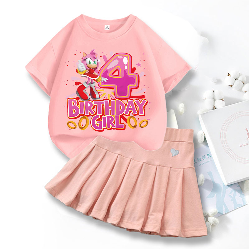 Summer Loving Clothing - 2pcs Sonics Love Dress T-shirt Suit