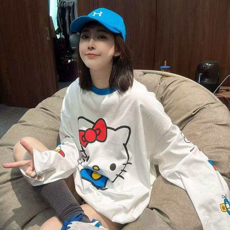 Summer Clothing Cartoon - Long-Sleeved Hello Kitty Summer New Style