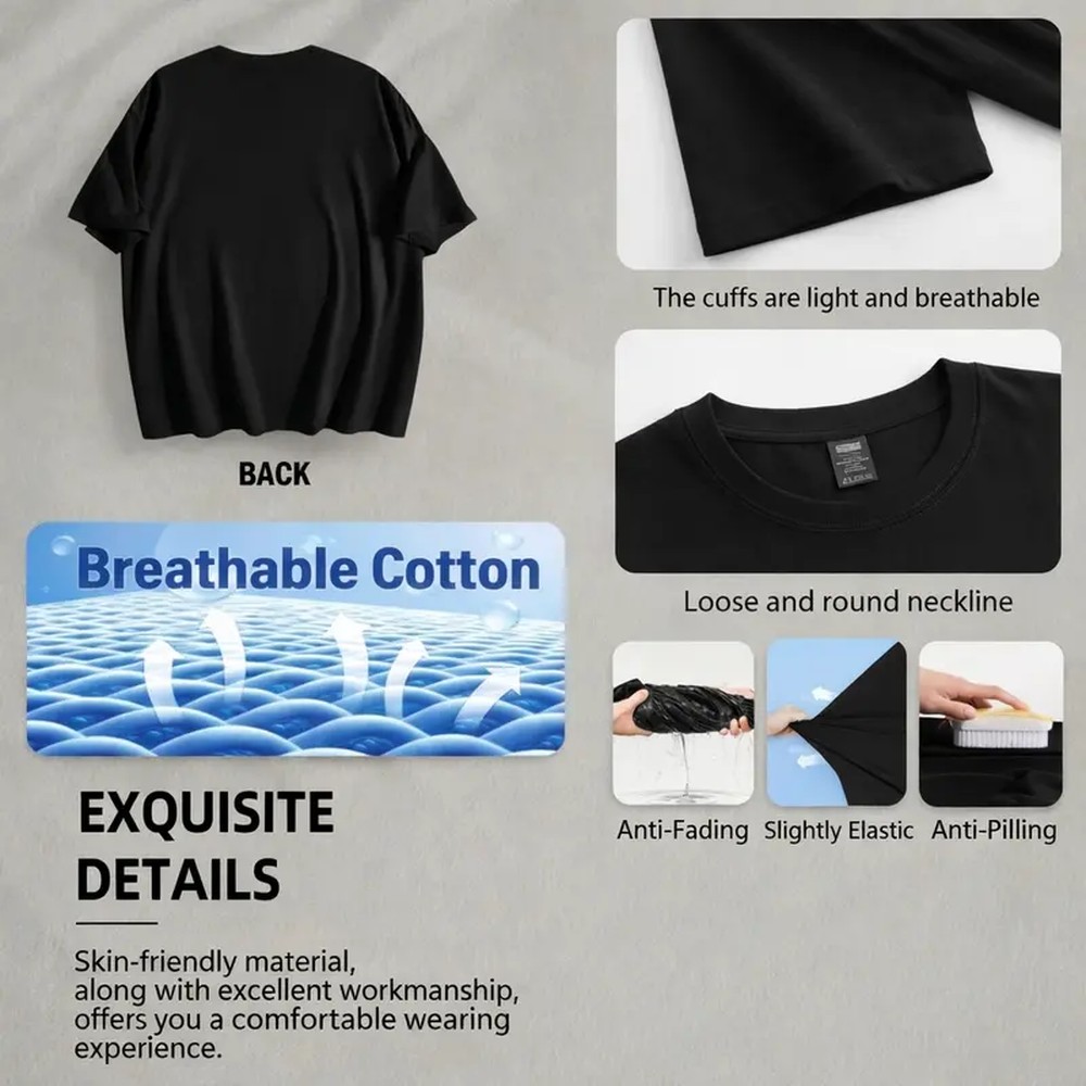 Men's Cotton Round Neck Short- - Summer Loving Clothing review and price