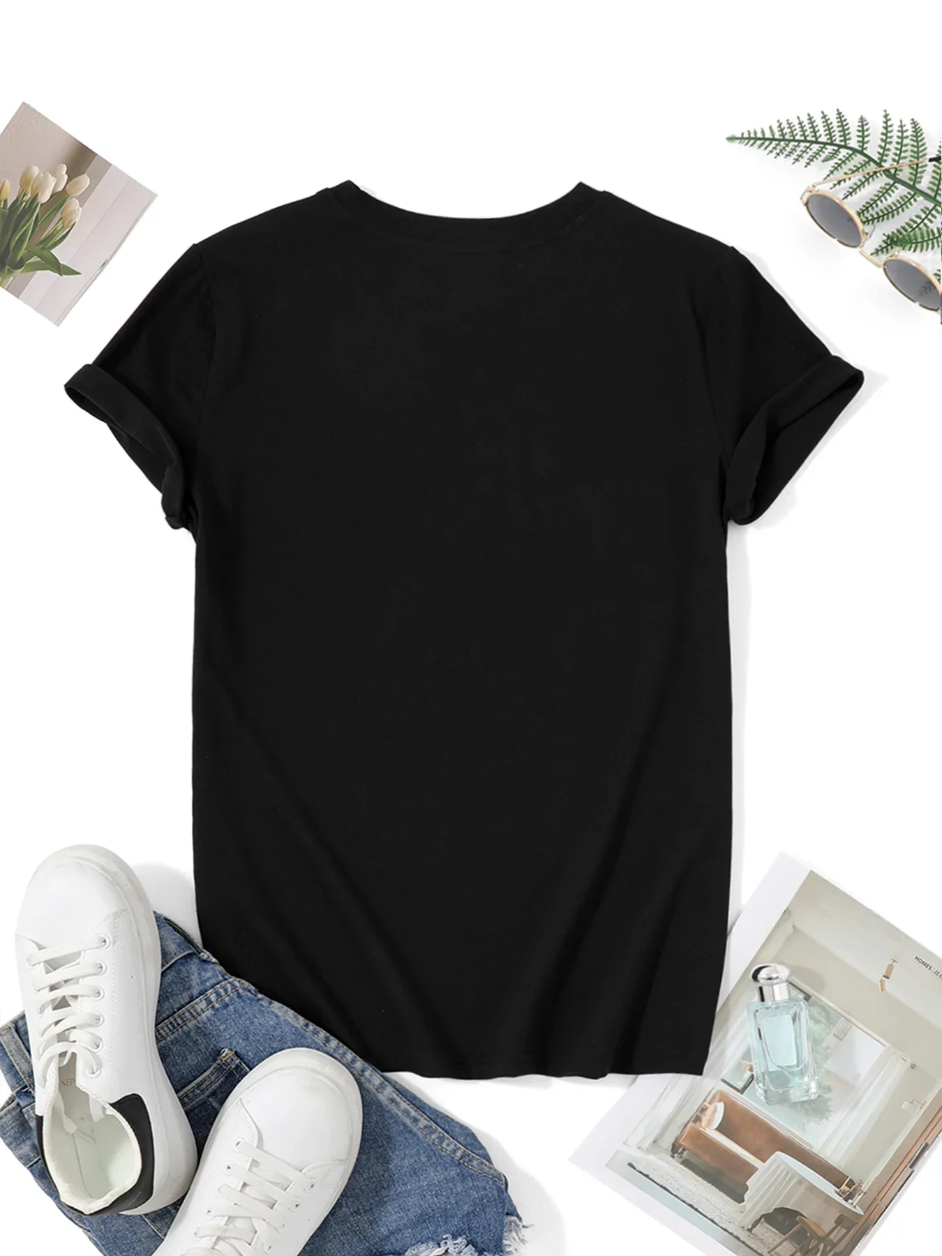 Crew Neck Casual Daily Top for - Summer Clothing Cartoon review and price