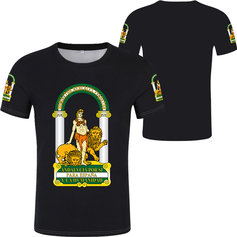Andalusia Spain Flag Graphic T - Summer Clothing In Spanish review and price