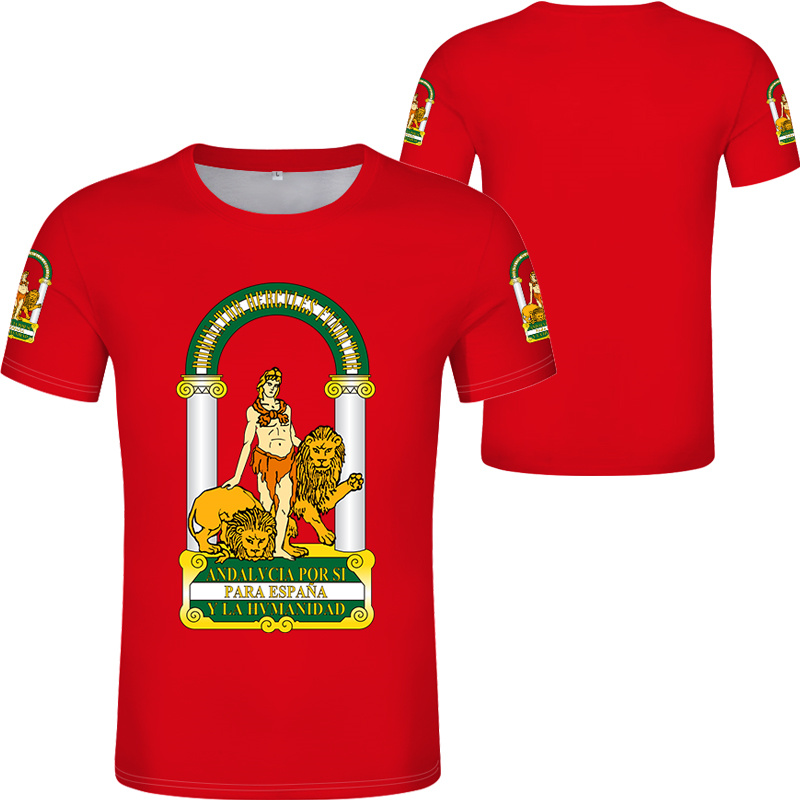 Andalusia Spain Flag Graphic T - Summer Clothing In Spanish review and price