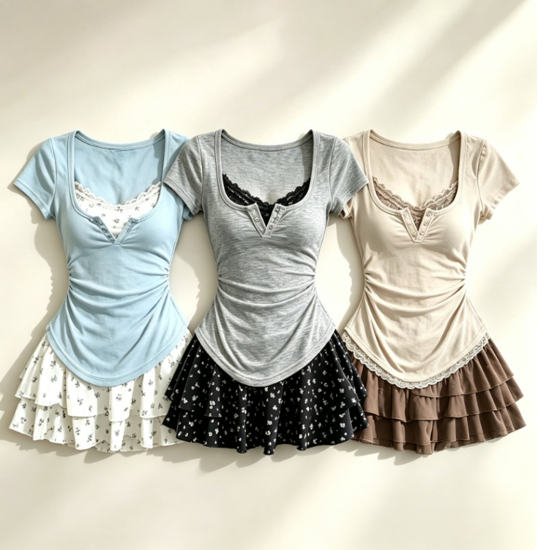 Lolita Style Japanese Sweet 2  - Summer Clothing Y2K review and price
