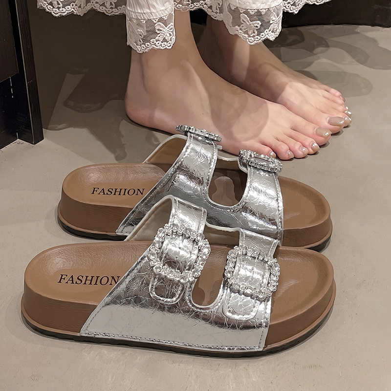 Fashion Crystal Square Buckle  - Summer Clothing Korea review and price