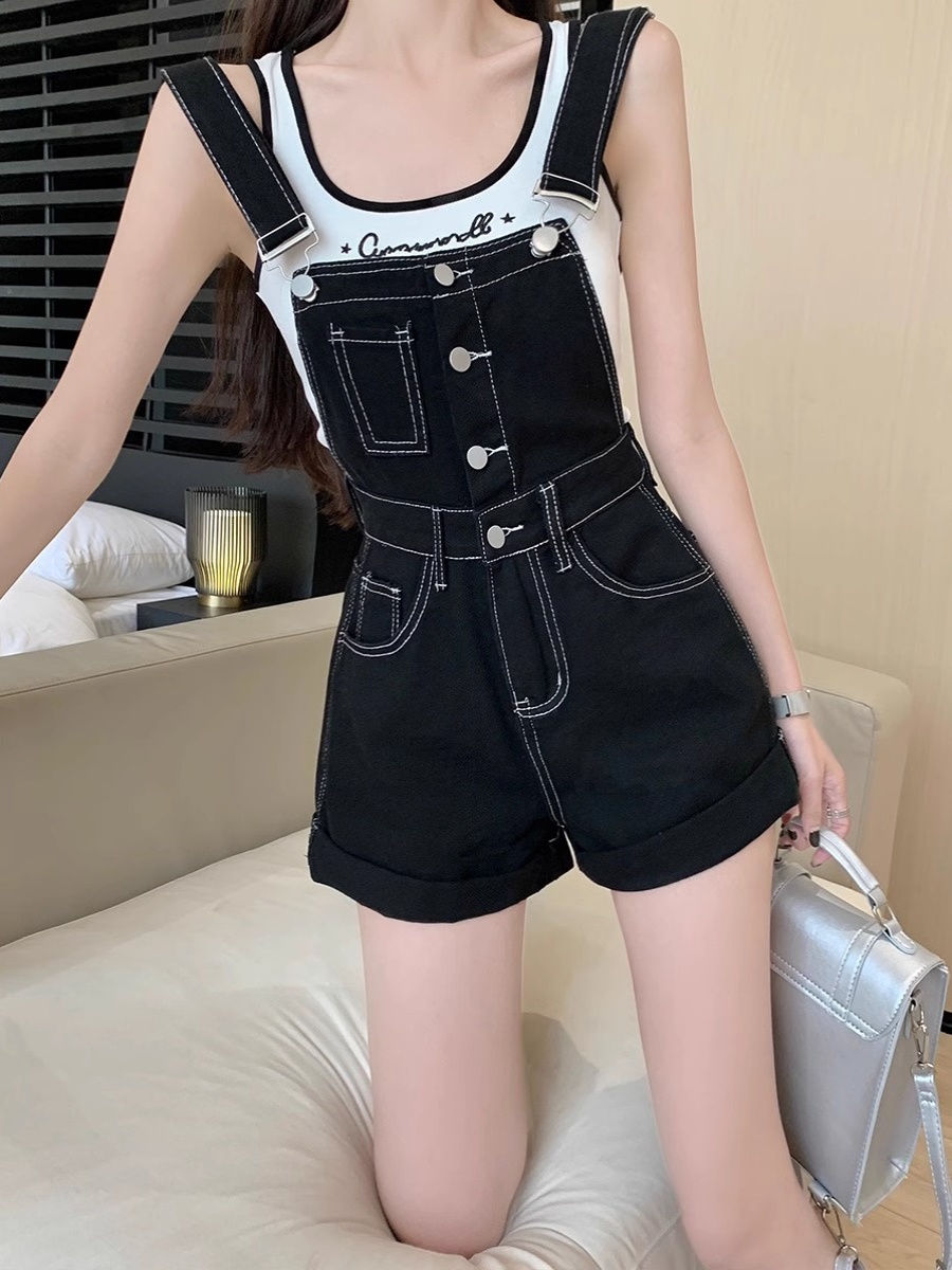 Rompers Women Solid Suspenders - Summer Loving Clothing review and price