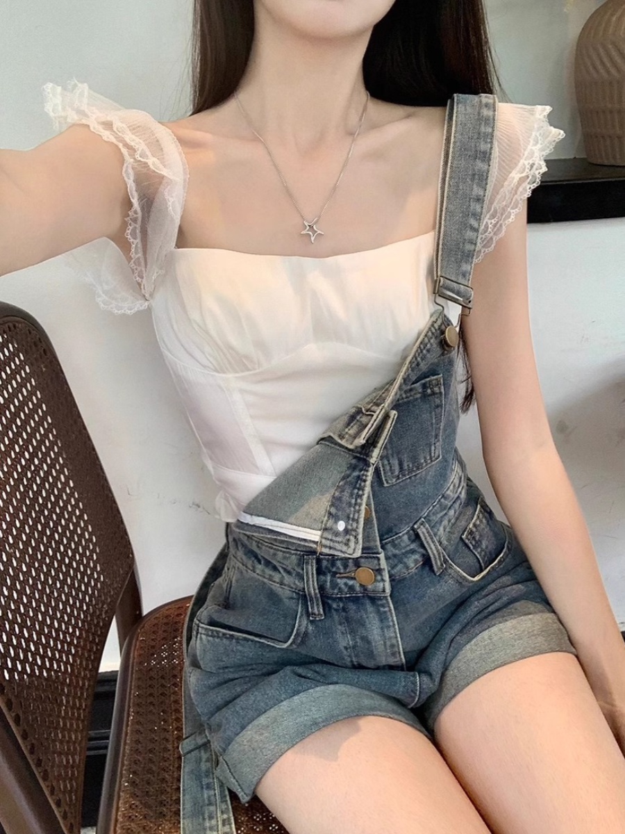 Rompers Women Solid Suspenders - Summer Loving Clothing review and price