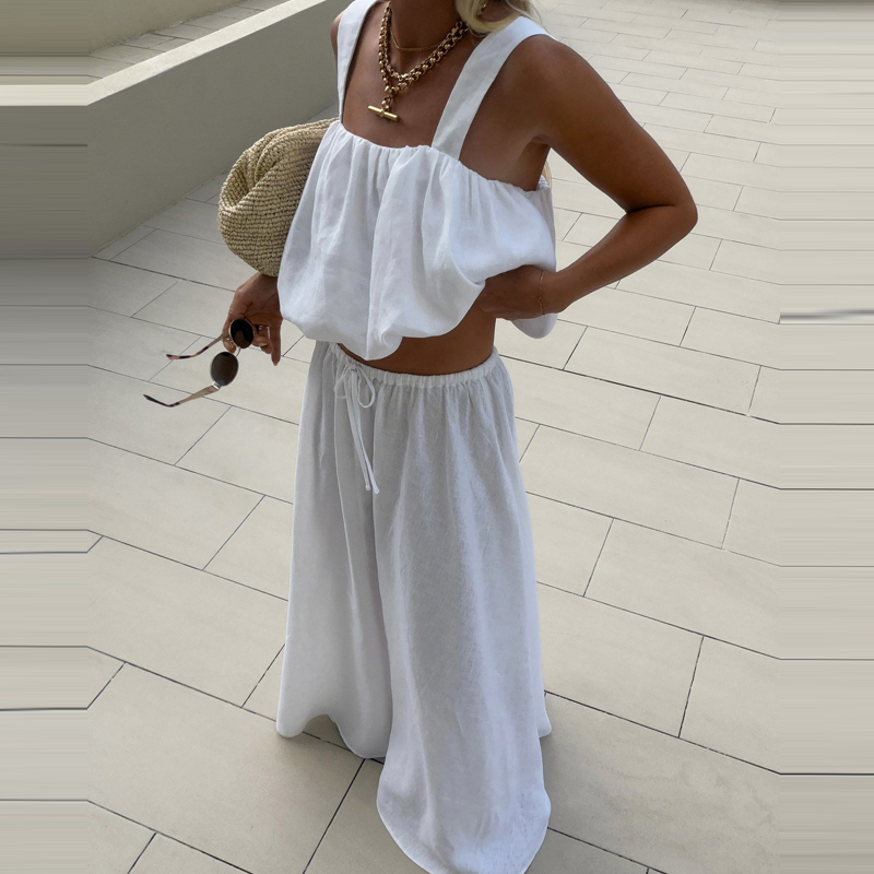 Women Elegant Sleeveless Solid - Summer Linen Clothing For Women review and price