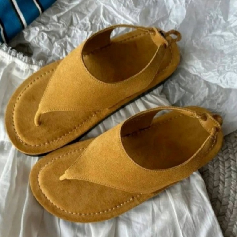 Korean Minimalist Suede Slingb - Summer Clothing Korea review and price