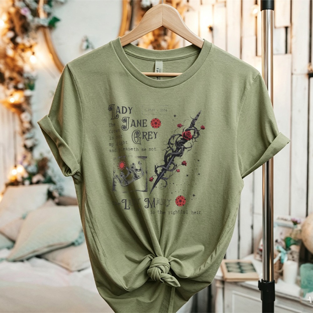 Lady Jane Grey Tshirt Academia - Summer Renaissance Clothing review and price