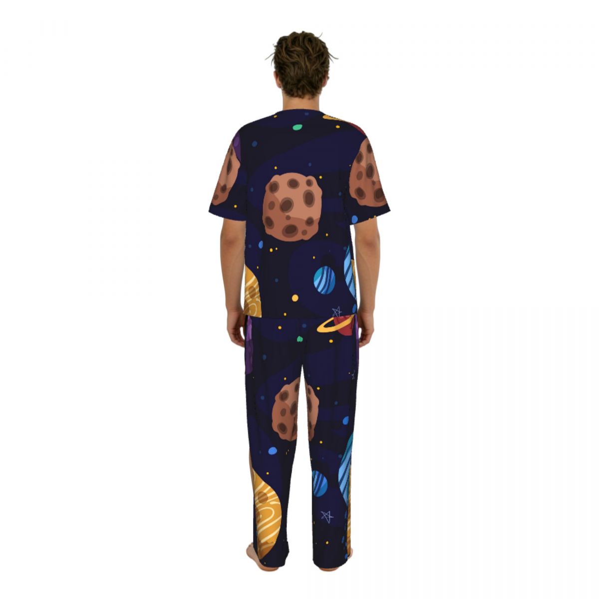 Men Pajamas Suit Short Sleeved - Summer Clothing Cartoon review and price