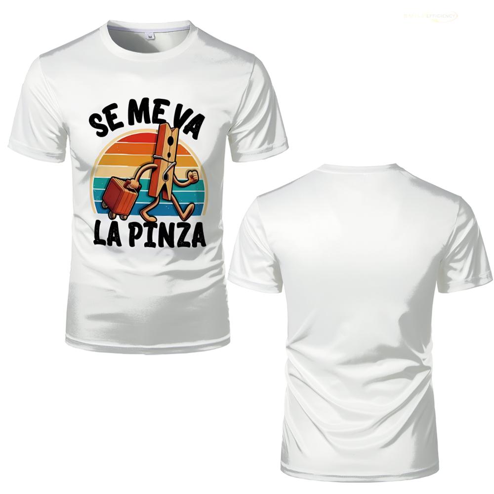Se Me Va La Pinza Print T-Shir - Summer Clothing In Spanish review and price