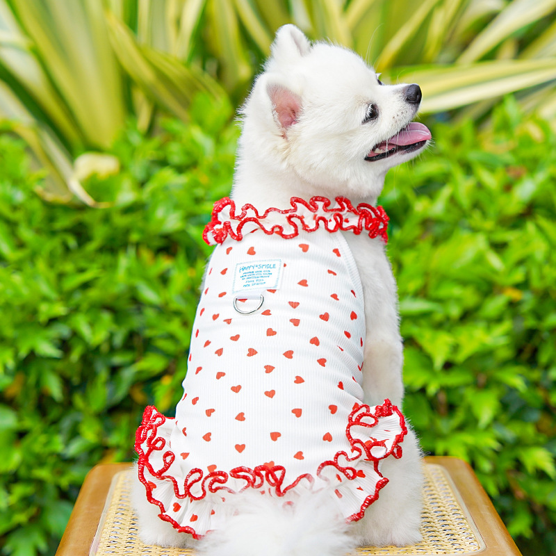Fashion Floral Dog Dress Dog S - Summer Loving Clothing review and price