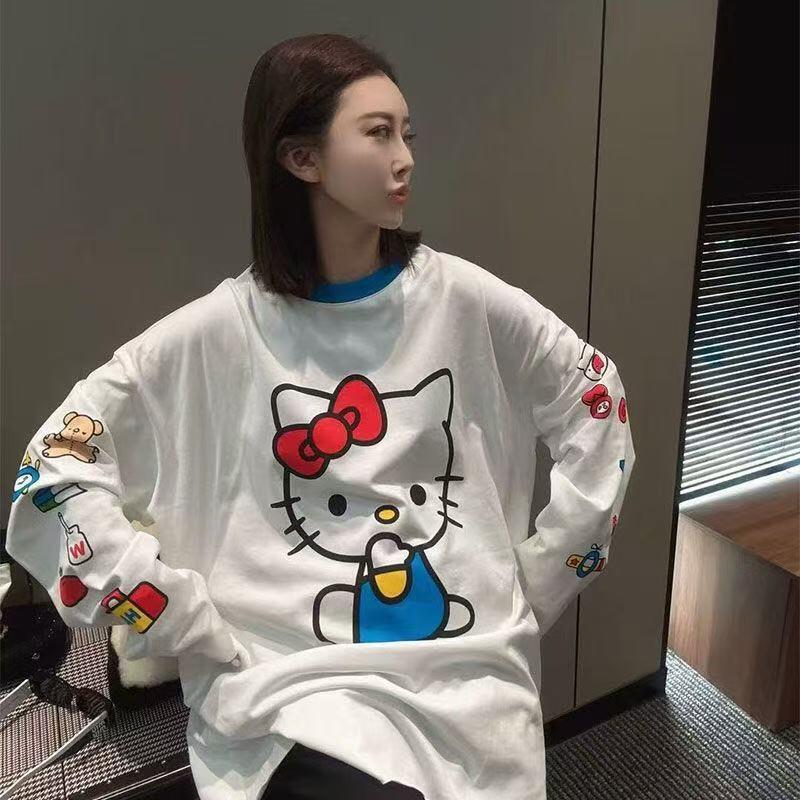 Long-Sleeved Hello Kitty Summe - Summer Clothing Cartoon review and price
