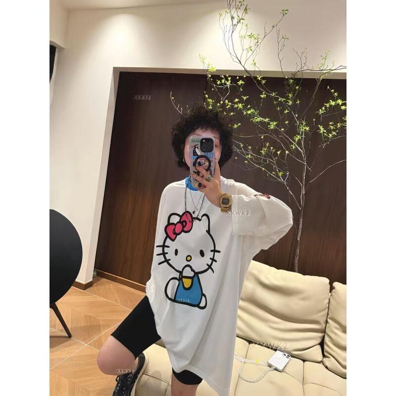 Long-Sleeved Hello Kitty Summe - Summer Clothing Cartoon review and price