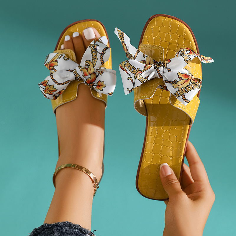 Women Fashion Bow Slide Sandal - Summer Clothing Korea review and price