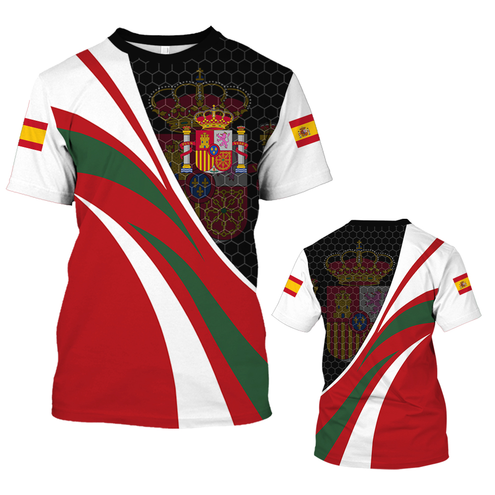 Vintage Spain T-shirt For Men  - Summer Clothing In Spanish review and price