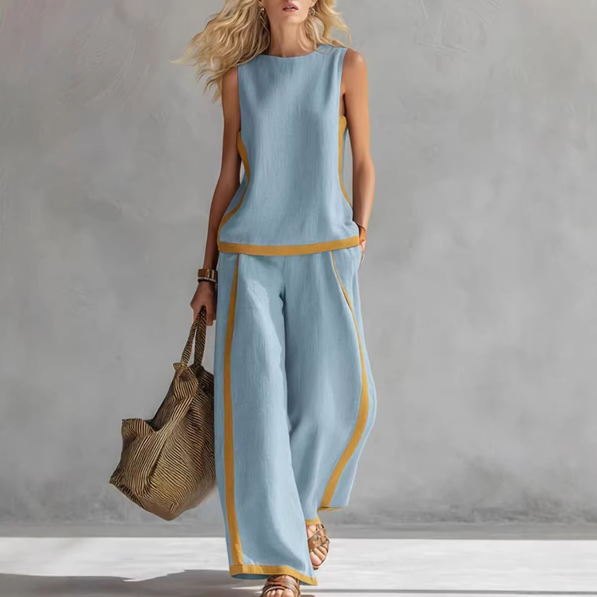 Women Linen 2 Piece Sets Color - Summer Linen Clothing For Women review and price