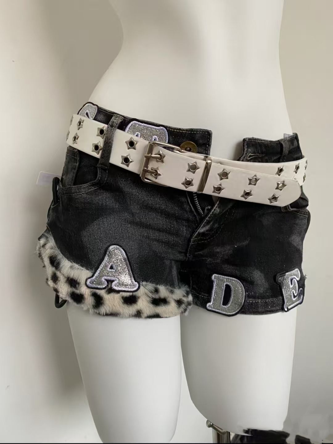 Y2k Embroidered Patch Denim Sh - Summer Clothing Y2K review and price