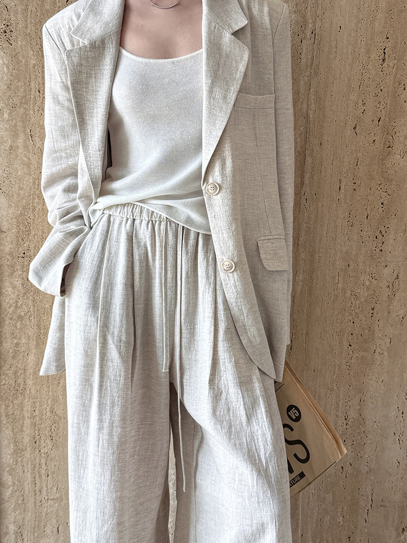 Autumn Hig-end Linen Material  - Summer Linen Clothing For Women review and price