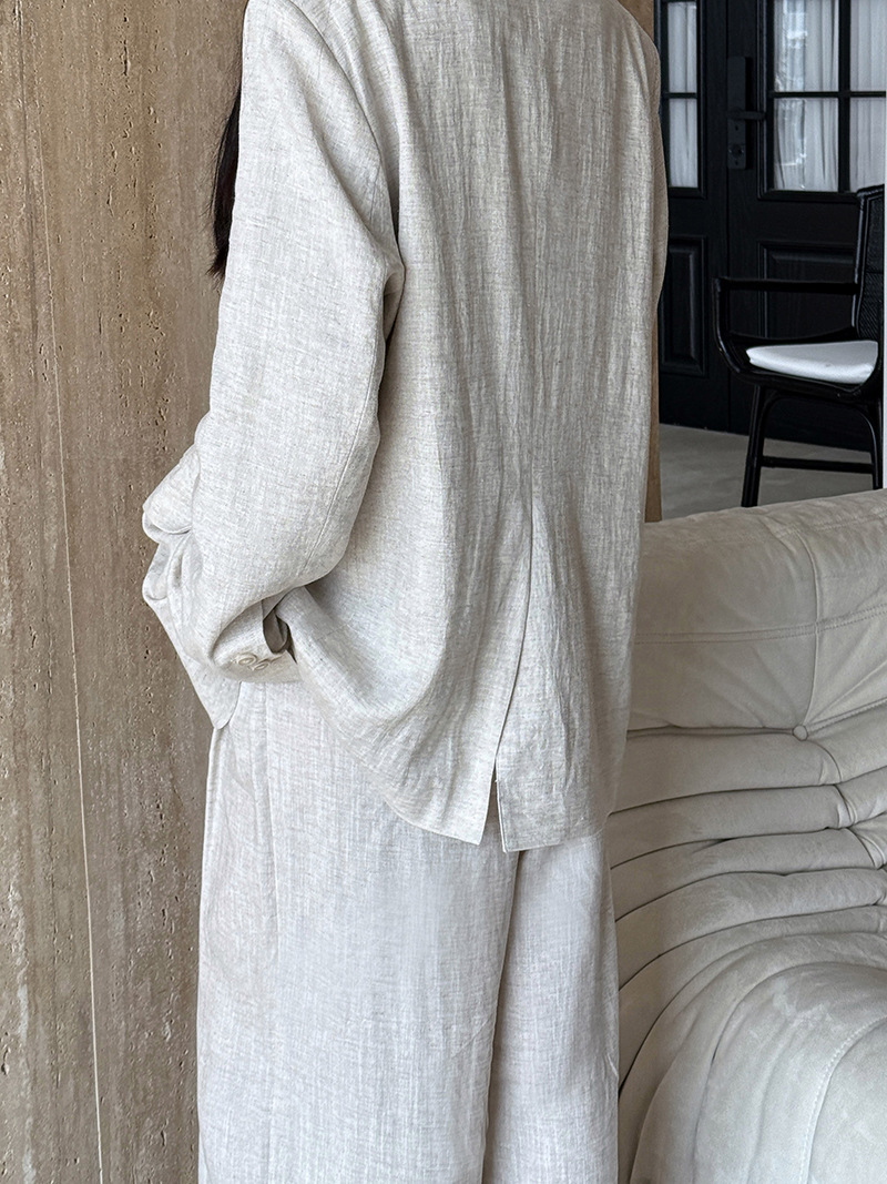 Autumn Hig-end Linen Material  - Summer Linen Clothing For Women review and price