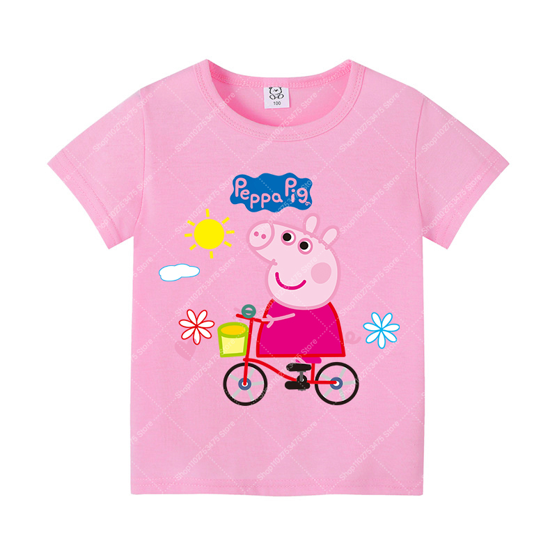Kids Girl Cute Cotton T-shirt  - Summer Clothing Cartoon review and price