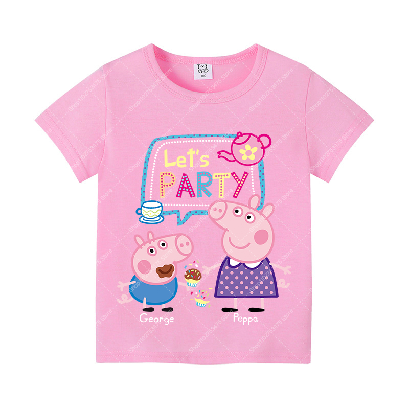 Kids Girl Cute Cotton T-shirt  - Summer Clothing Cartoon review and price