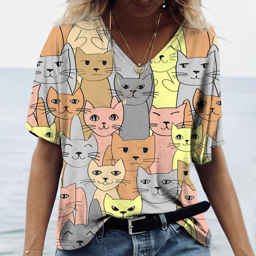 Fashion V-neck Women's T-Shirt - Summer Loving Clothing review and price