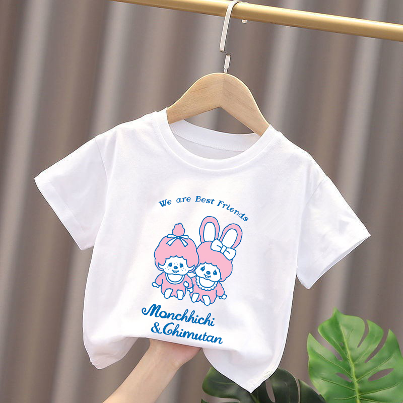 Monchhichi Kids T-shirts Anime - Summer Clothing Cartoon review and price