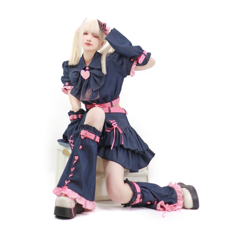 2024 Denim Sweetheart Y2k Set  - Summer Clothing Y2K review and price