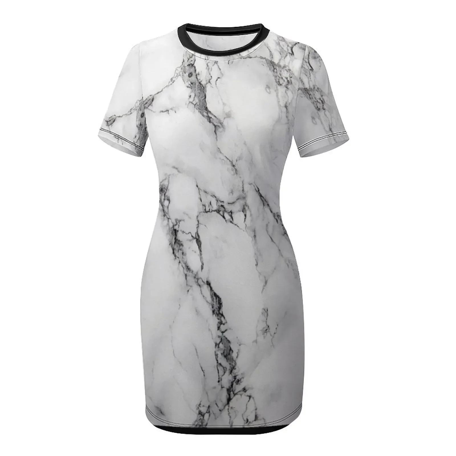 White Marble Image Short-Sleev - Summer Clothing Images review and price