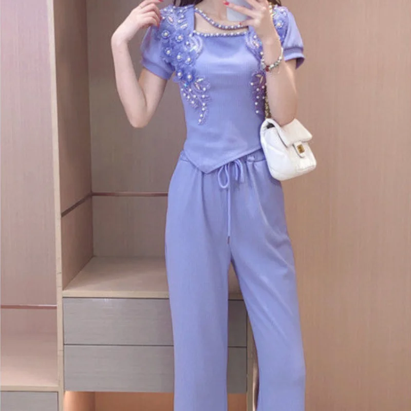 Wide Leg Ladies Trouser Purple - Summer Clothing Trends 2025 review and price