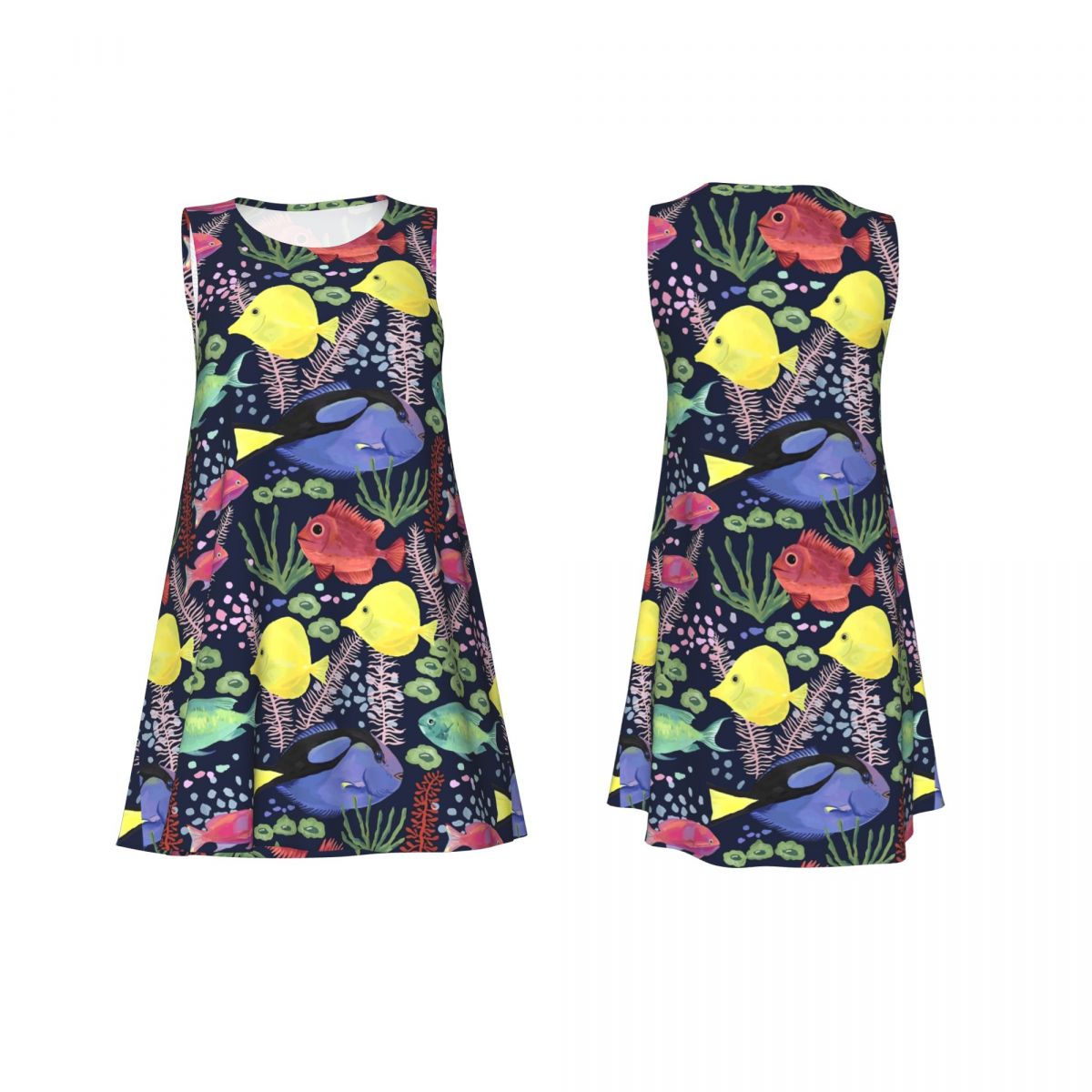 Sea Fish Tank Dress Colorful O - Summer Clothing Ideas For Women review and price