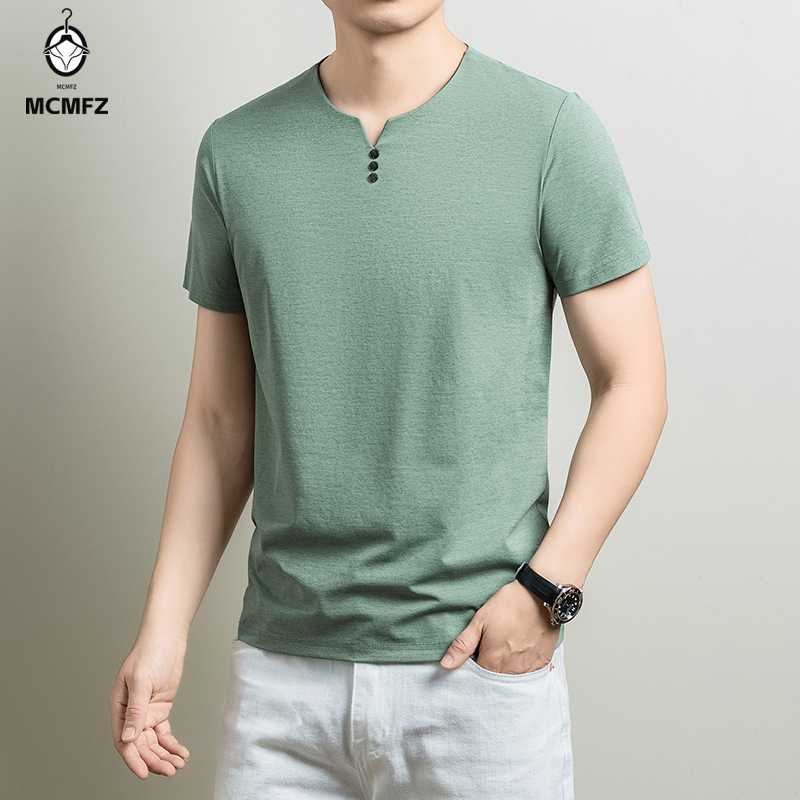 Mens Basic Henley T Shirt Comf - Summer Clothing Line review and price