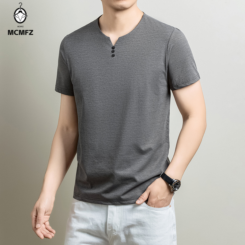 Mens Basic Henley T Shirt Comf - Summer Clothing Line review and price