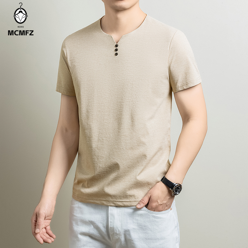 Mens Basic Henley T Shirt Comf - Summer Clothing Line review and price
