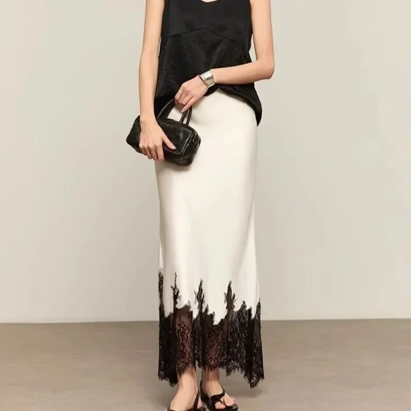 Fairy Lace-Trim Midi Skirt Hig - Summer Clothing Trends 2025 review and price