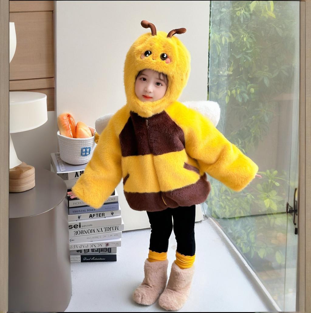 Cartoon Little Bee Girl Cotton - Yours Clothing Summer Jackets review and price