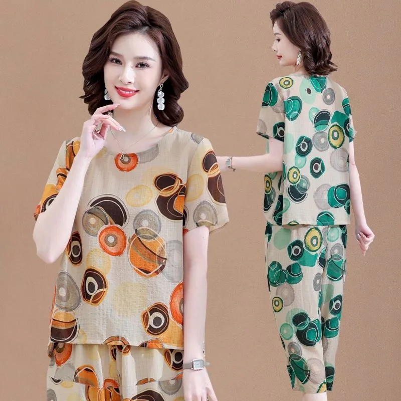 New Short-Sleeved T-Shirt for  - Summer Linen Clothing For Women review and price