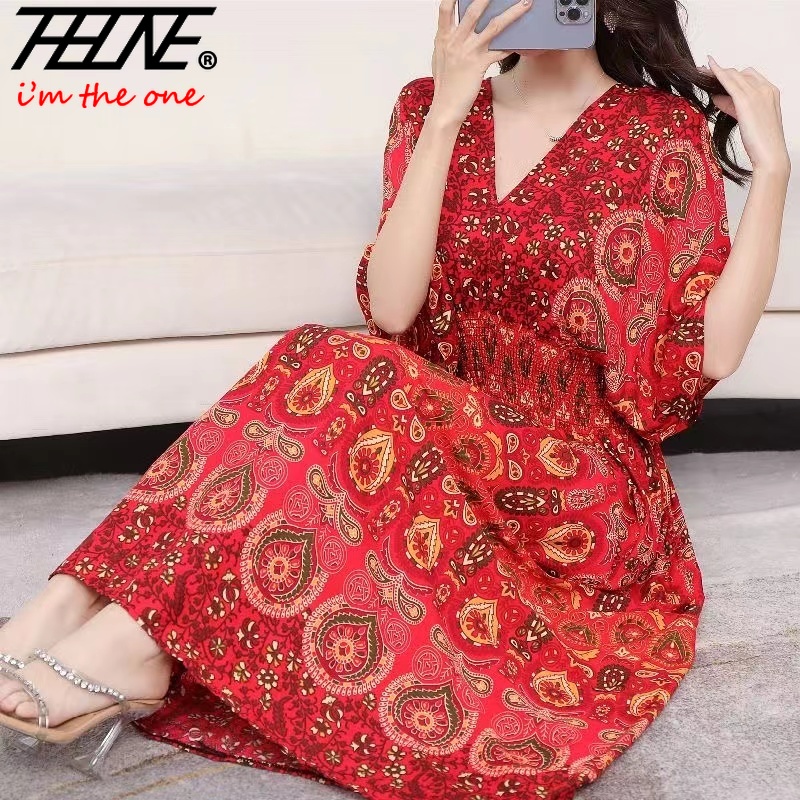 Women Dress Summer 2024 Maxi L - Indian Summer Vintage Clothing review and price