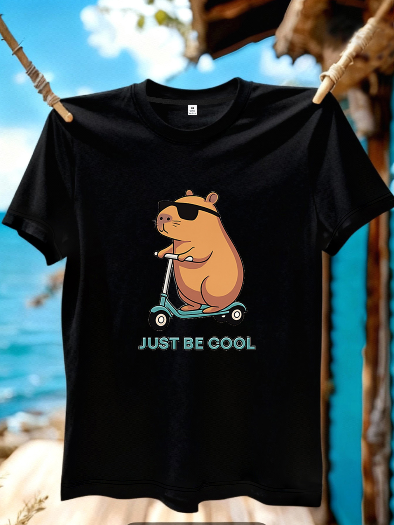 【YJ01222】Cute Capybara Cartoon - Summer Clothing Cartoon review and price