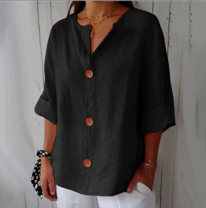 Plus Size Loose Shirt&Blouses  - Summer Linen Clothing For Women review and price