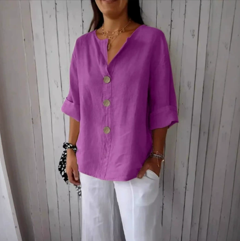 Plus Size Loose Shirt&Blouses  - Summer Linen Clothing For Women review and price