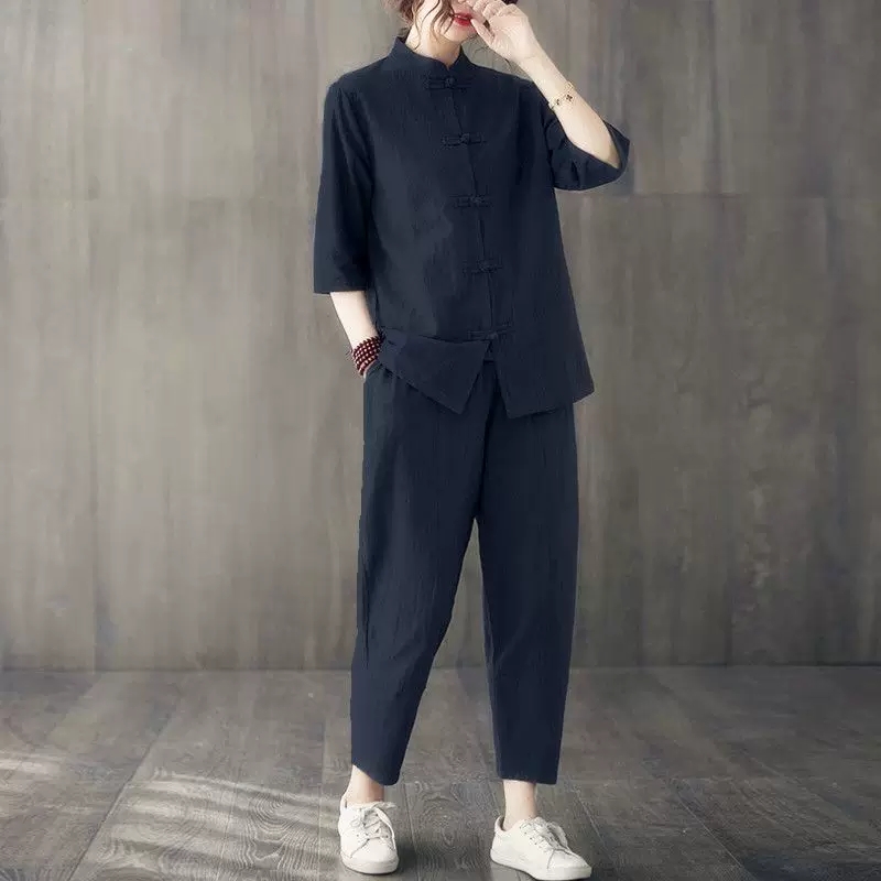 2pcs Buddhist Women's Clothing - Summer Linen Clothing For Women review and price