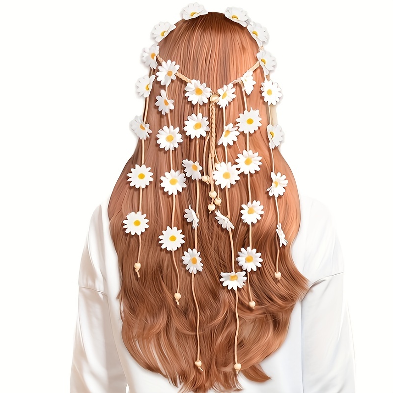 Flower hippie headband, flower - Summer Linen Clothing For Women review and price