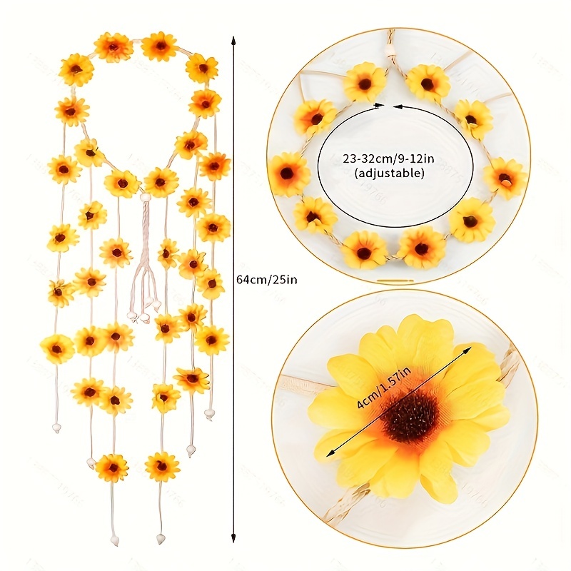 Flower hippie headband, flower - Summer Linen Clothing For Women review and price